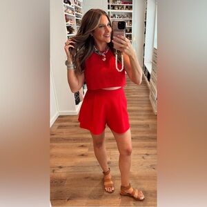 Black Halo Sanibel 2 Piece Romper size 8 worn once new condition